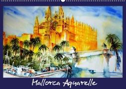 Mallorca Aquarelle (Wandkalender 2022 DIN A2 quer)