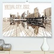 VIRTUAL CITY 2022 (Premium, hochwertiger DIN A2 Wandkalender 2022, Kunstdruck in Hochglanz)