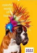 colorful world of boxer 2022 (Wandkalender 2022 DIN A2 hoch)