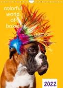 colorful world of boxer 2022 (Wandkalender 2022 DIN A4 hoch)