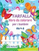 Farfalla libro da colorare per i bambini