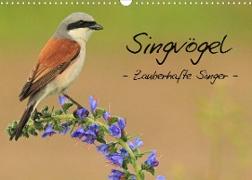 Singvögel - Zauberhafte Sänger (Wandkalender 2022 DIN A3 quer)