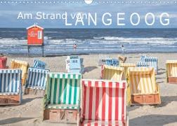 Am Strand von Langeoog (Wandkalender 2022 DIN A3 quer)