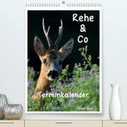 Rehe & Co / Planer (Premium, hochwertiger DIN A2 Wandkalender 2022, Kunstdruck in Hochglanz)