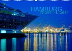 HAMBURG - NIGHTFLIGHT (Wandkalender 2022 DIN A2 quer)