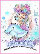 Meerjungfrau Malbuch für Kinder im Alter von 4-8 Jahren