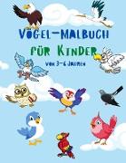 Vögel-Malbuch für Kinder von 3-6 Jahren