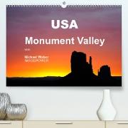 USA - Monument Valley (Premium, hochwertiger DIN A2 Wandkalender 2022, Kunstdruck in Hochglanz)