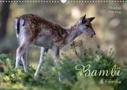 BAMBI & Familie (Wandkalender 2022 DIN A3 quer)