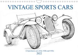 Vintage Sports Cars (Wandkalender 2022 DIN A4 quer)