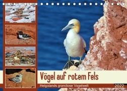 Vögel auf rotem Fels - Helgolands grandiose Vogelwelt (Tischkalender 2022 DIN A5 quer)