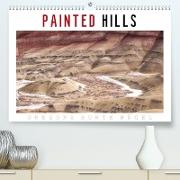 PAINTED HILLS - Oregons bunte Hügel (Premium, hochwertiger DIN A2 Wandkalender 2022, Kunstdruck in Hochglanz)