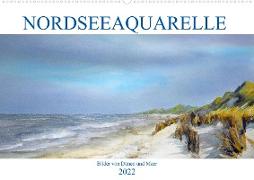 Nordseeaquarelle (Wandkalender 2022 DIN A2 quer)