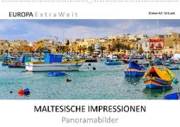 MALTESISCHE IMPRESSIONEN - Panoramabilder (Wandkalender 2022 DIN A2 quer)