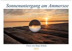 Sonnenuntergang am Ammersee (Wandkalender 2022 DIN A2 quer)