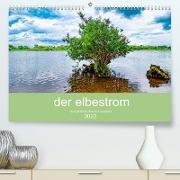 der elbestrom (Premium, hochwertiger DIN A2 Wandkalender 2022, Kunstdruck in Hochglanz)