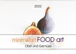 minimalist FOOD art Obst und Gemüse (Wandkalender 2022 DIN A2 quer)