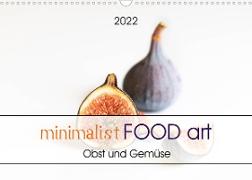 minimalist FOOD art Obst und Gemüse (Wandkalender 2022 DIN A3 quer)