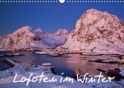 Lofoten im Winter (Wandkalender 2022 DIN A3 quer)