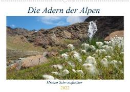 Die Adern der Alpen (Premium, hochwertiger DIN A2 Wandkalender 2022, Kunstdruck in Hochglanz)