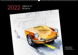 50 Jahre Porsche 911 (Premium, hochwertiger DIN A2 Wandkalender 2022, Kunstdruck in Hochglanz)