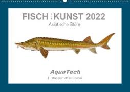 Fisch als Kunst 2022: Asiatische Störe (Wandkalender 2022 DIN A2 quer)