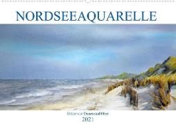 Nordseeaquarelle (Wandkalender 2021 DIN A2 quer)