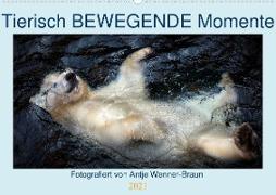 Tierisch BEWEGENDE Momente (Wandkalender 2021 DIN A2 quer)