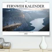 Fernweh Kalender (Premium, hochwertiger DIN A2 Wandkalender 2021, Kunstdruck in Hochglanz)