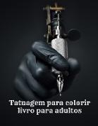 Tatuagem para colorir livro para adultos