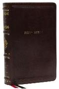 NKJV, Personal Size Reference Bible, Sovereign Collection, Leathersoft, Brown, Red Letter, Thumb Indexed, Comfort Print