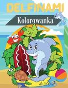 Delfinami Kolorowanka dla Dzieci: Kolorowanka z delfinami dla dzieci - Dla maluchów, przedszkolaków, w wieku 2-4 lat - 4-8 lat - 8-12 lat - Wesole kol