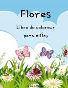 Flores Libro de colorear para niños