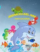 Libro Para Colorear de Animales del Océano
