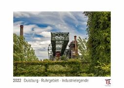 Duisburg - Ruhrgebiet - Industrielegende 2022 - White Edition - Timokrates Kalender, Wandkalender, Bildkalender - DIN A3 (42 x 30 cm)