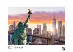 New York 2022 - White Edition - Timokrates Kalender, Wandkalender, Bildkalender - DIN A3 (42 x 30 cm)