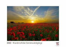 Wunderschöne Sonnenuntergänge 2022 - White Edition - Timokrates Kalender, Wandkalender, Bildkalender - DIN A3 (42 x 30 cm)