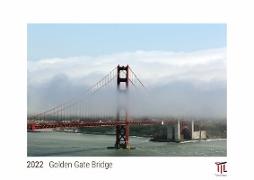 Golden Gate Bridge 2022 - White Edition - Timokrates Kalender, Wandkalender, Bildkalender - DIN A3 (42 x 30 cm)