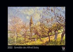 Gemälde des Alfred Sisley 2022 - Black Edition - Timokrates Kalender, Wandkalender, Bildkalender - DIN A3 (42 x 30 cm)