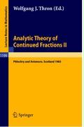 Analytic Theory of Continued Fractions II