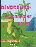 Libro da colorare di dinosauri