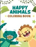 HAPPY ANIMALS COLORING BOOK