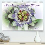 Die Magie der lila Blüten (Premium, hochwertiger DIN A2 Wandkalender 2022, Kunstdruck in Hochglanz)