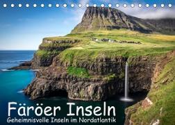 Färöer Inseln - Geheimnisvolle Inseln im Nordatlantik (Tischkalender 2022 DIN A5 quer)
