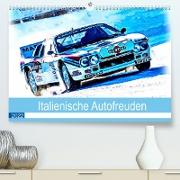 Italienische Autofreuden (Premium, hochwertiger DIN A2 Wandkalender 2022, Kunstdruck in Hochglanz)