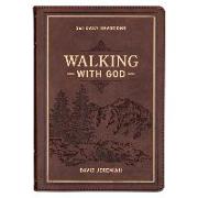 Devotional Walking with God Large Print Faux Leather