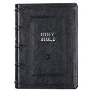 KJV Study Bible, Standard Print Faux Leather - Thumb Index, King James Version Holy Bible, Black