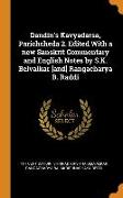 Dandin's Kavyadarsa, Parichcheda 2. Edited With a new Sanskrit Commentary and English Notes by S.K. Belvalkar [and] Rangacharya B. Raddi