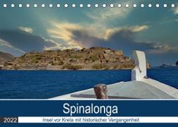 Spinalonga - Insel vor Kreta mit historischer Vergangenheit (Tischkalender 2022 DIN A5 quer)