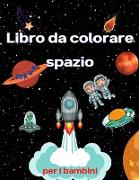 Libro da colorare dello spazio per bambini dai 4 agli 8 anni